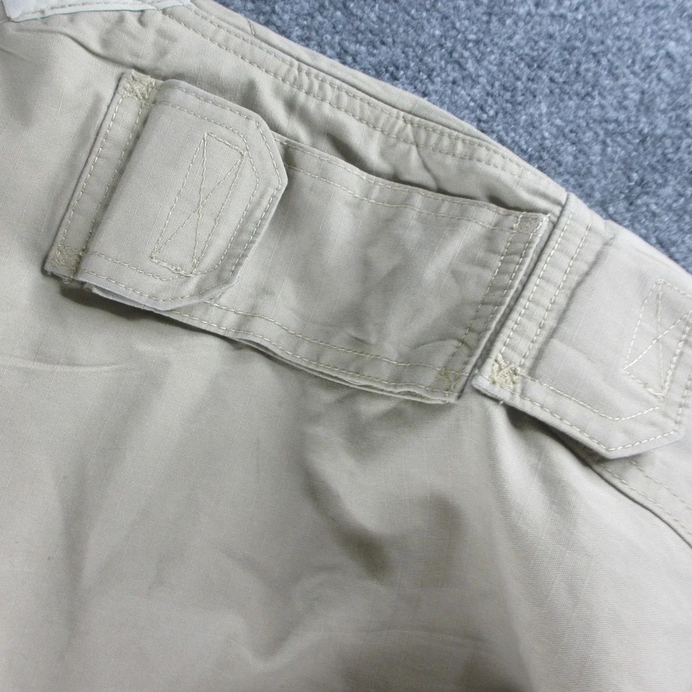 5.11 Tactical Cargo Pants Mens 36x29 Beige Ripstop Elastic Waist Workwear Hiking